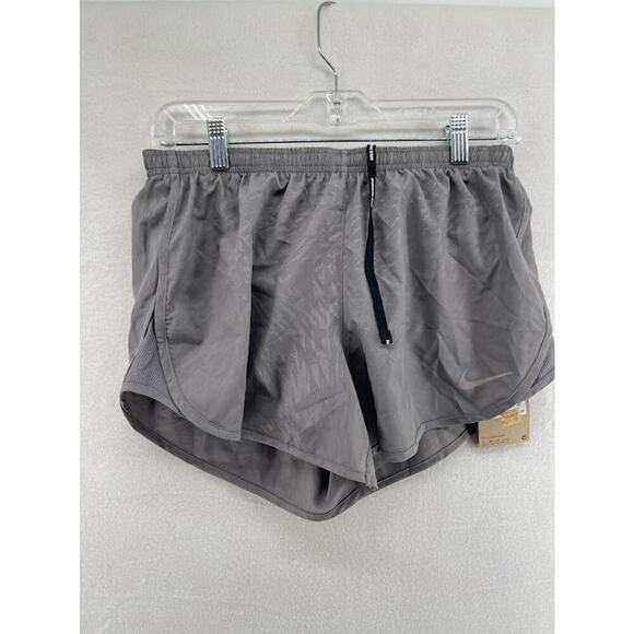 Women's Nike Tempo Running shorts Size Medium Gray Geometric Pattern Lined NWT - Picture 1 of 5